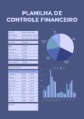 Yellow and Purple Monthly Financial Report